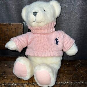 Ralph Lauren Romance Soft Pink Sweater Bear